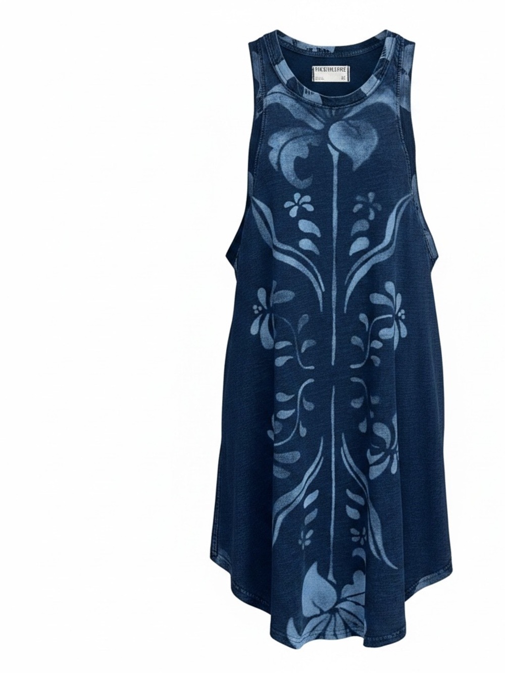 Free People We the Free Oversized Lilah Tank Tunic or Dress Blue XS